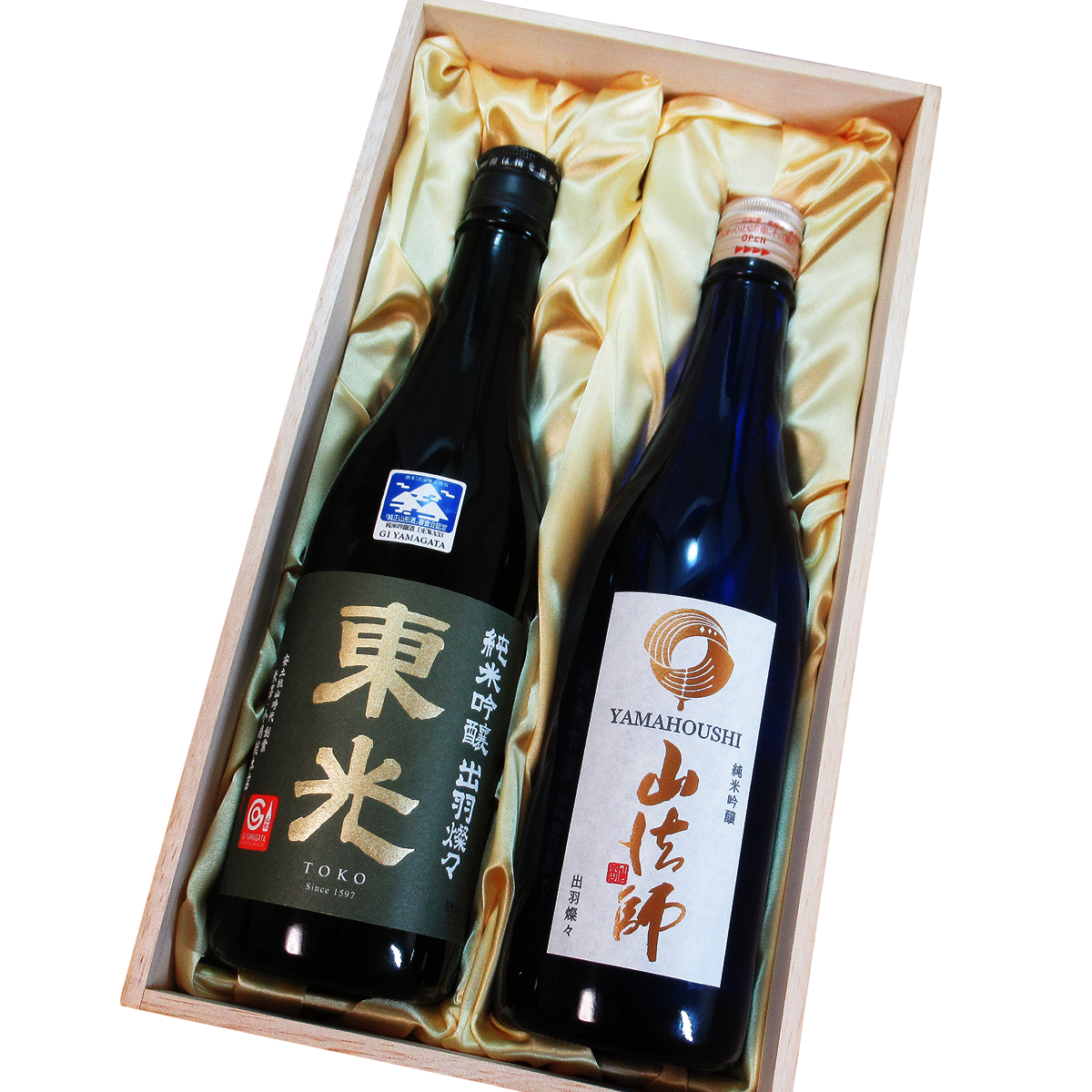 化粧箱(木箱) 720ml 2本箱