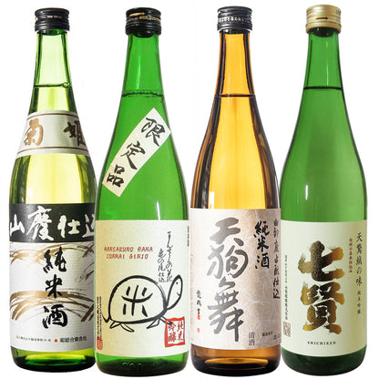 酒 地酒 日本酒 ギフト 純米・純米吟醸 4本 飲み比べセット